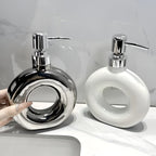 Dispenser di Sapone in Ceramica – Elegante e di Alta Qualità | Ricaricabile per Sapone Liquido e Gel Doccia in Bagno