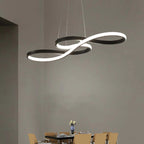 Lampada a sospensione LED con design di note musicali moderne