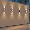 Lampada da Parete Esterno Marve Nordic Up Down, Bianco/Nero