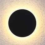 Klyne Minimalist Lampada da Parete Esterno Rotonda/Quadrata LED, Nera/Bianca