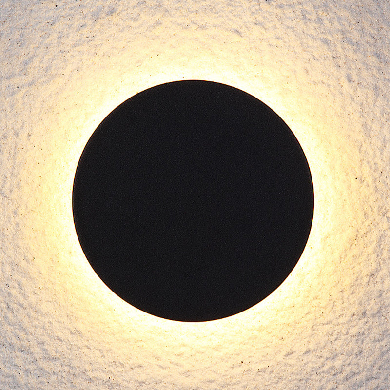 Klyne Minimalist Lampada da Parete Esterno Rotonda/Quadrata LED, Nera/Bianca