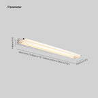 Lampada da parete Arisha Nordic Linear Metal Mirror, Cromata/Nera