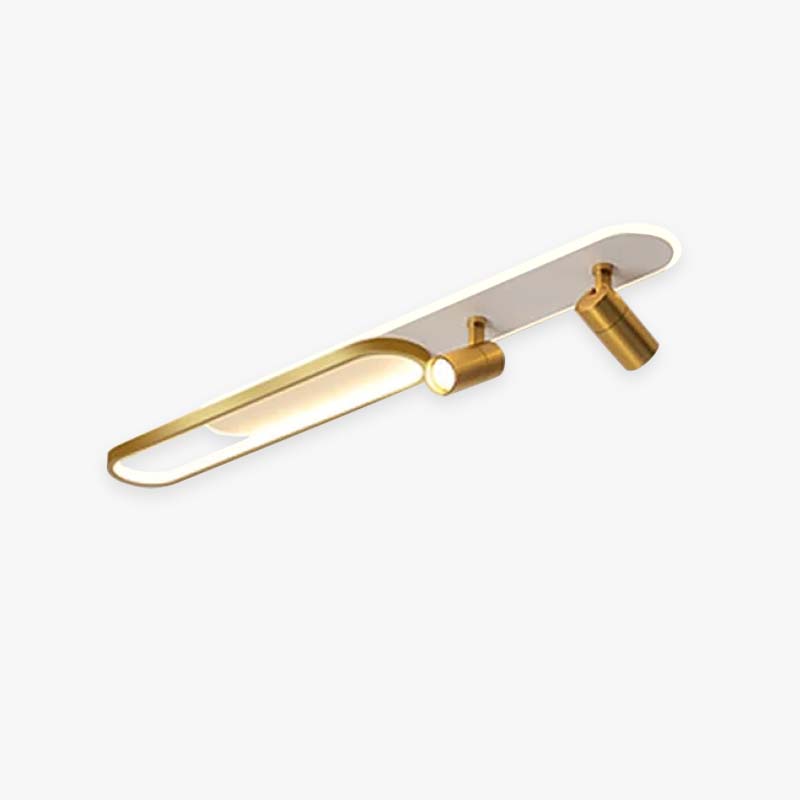 Aim Moderno Faretto da Soffitto, Nero/Oro