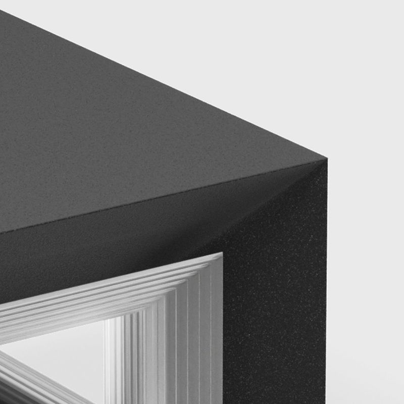 Lampade da esterno in metallo LED contemporanee Ray, nere