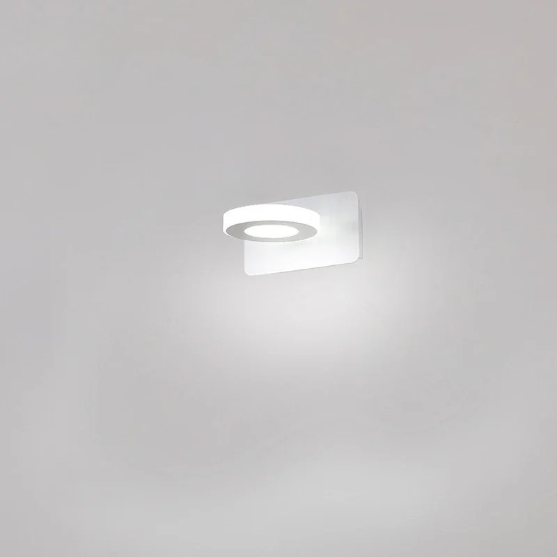 Lampada da parete LED da bagno in alluminio con 1-4 teste