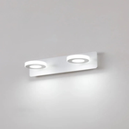 Lampada da parete LED da bagno in alluminio con 1-4 teste