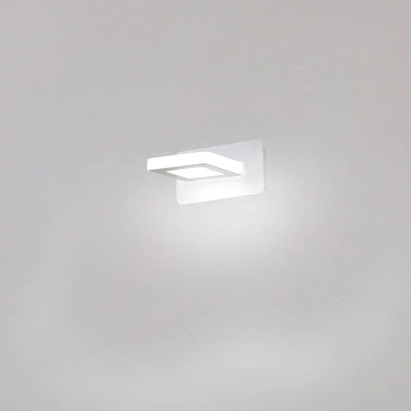 Lampada da parete LED da bagno in alluminio con 1-4 teste
