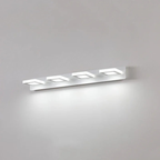 Lampada da parete LED da bagno in alluminio con 1-4 teste