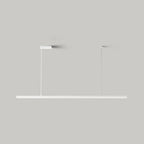 Arisha Minimalista Linear Metal Pendant Light, Bianco/Nero