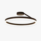 Solen Moderno Lampadario a Soffitto Circolare, Nero e Bianco