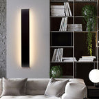 Applique Minimalista Arisha Nero/Bianco/Oro Rettangolare Bagno