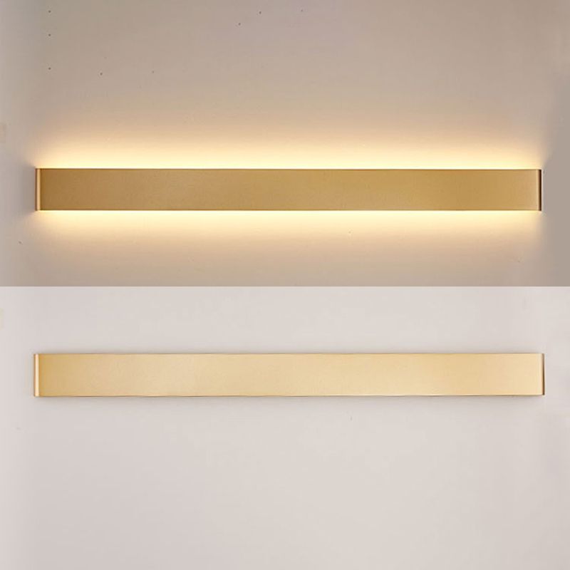 Applique Minimalista Arisha Nero/Bianco/Oro Rettangolare Bagno
