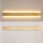 Applique Minimalista Arisha Nero/Bianco/Oro Rettangolare Bagno