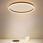 Arisha Minimalista LED Plafoniera Anello Metallo Nero