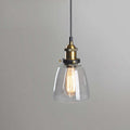 Arisha Industriale LED Lampada a Sospensione Vetro Chiaro/Ambra/Grigio Fumo