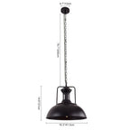 Lampada a sospensione industriale Ulven