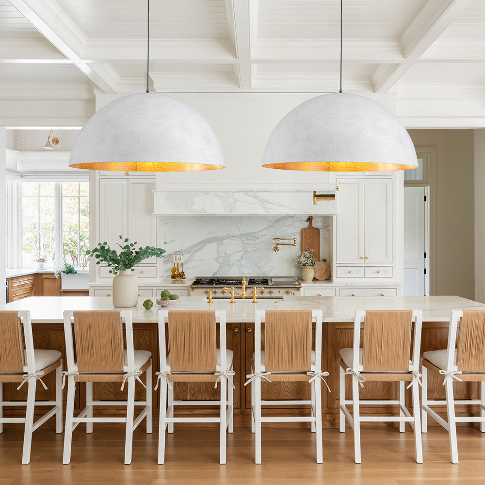 1-Luce Industriale Oversized Lampadario a Cupola in Metallo