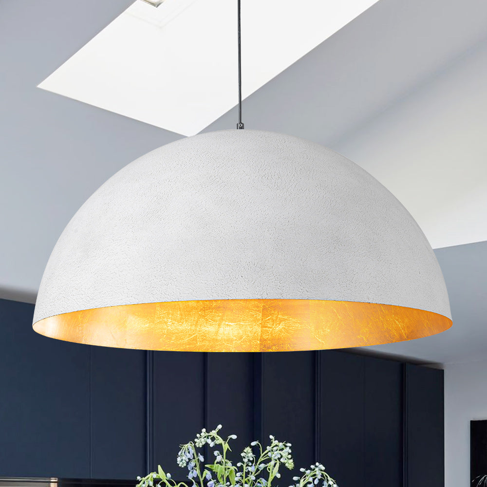 1-Luce Industriale Oversized Lampadario a Cupola in Metallo