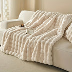 Coperta in Pile Bubble – Plaid Morbido di Lusso per Maggiore Comfort