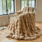 Coperta in Pile Bubble – Plaid Morbido di Lusso per Maggiore Comfort