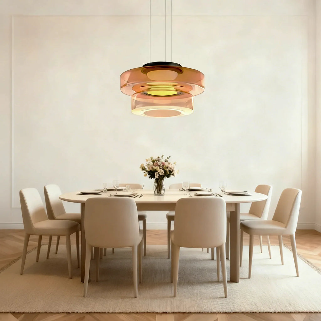Lampada a Sospensione in Vetro Stile Bauhaus