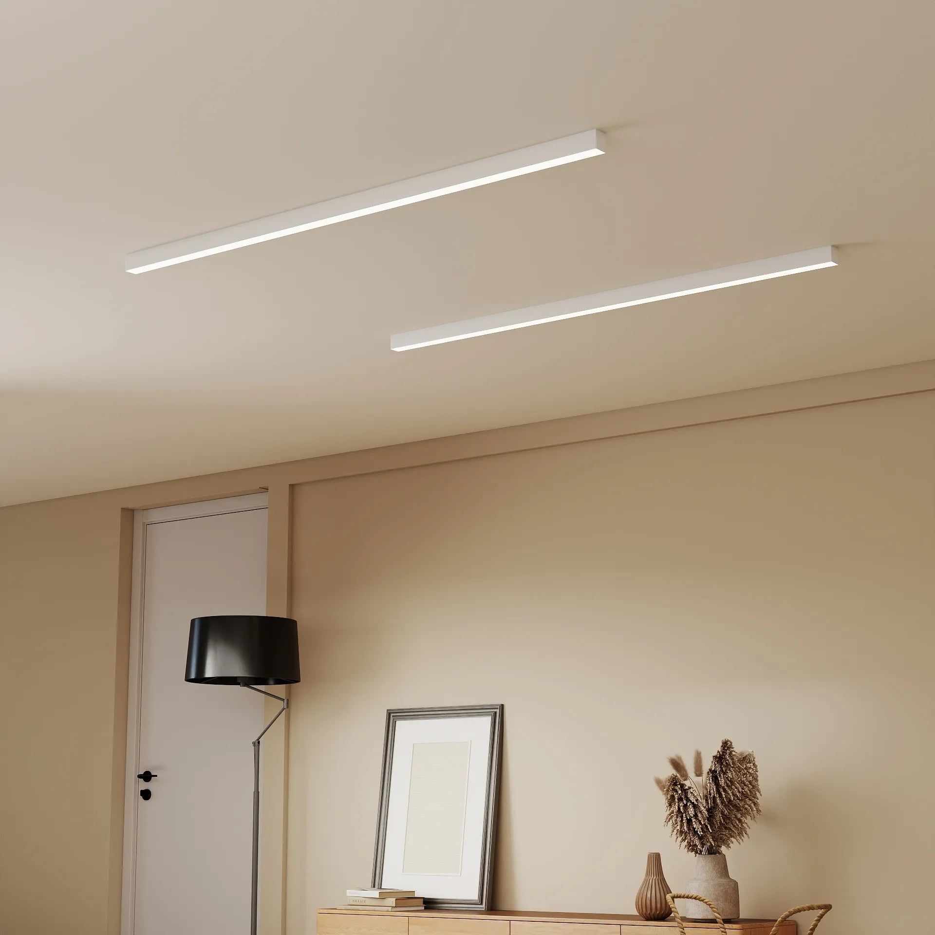 Lampada da soffitto a striscia lunga minimalista moderna
