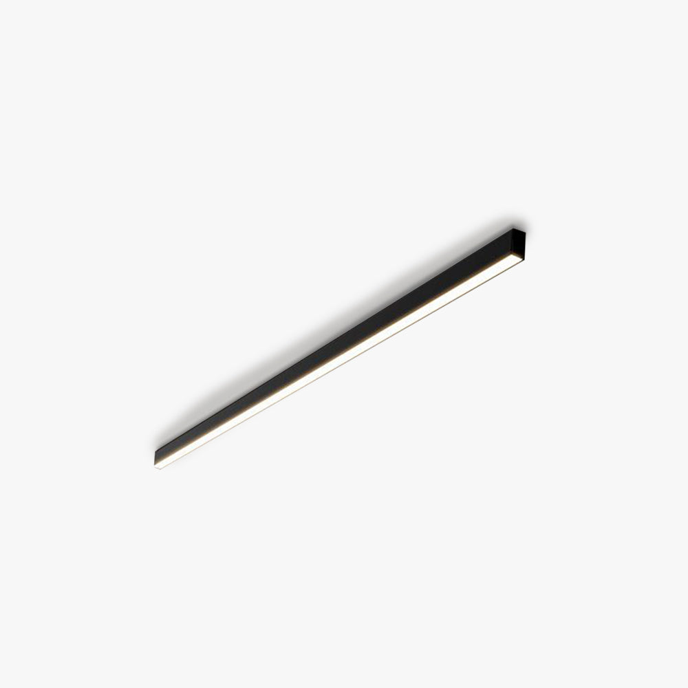 Lampada da soffitto/parete nera lineare Solin