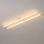 Arisha Minimalista LED Plafoniera Metallo Nera/Bianco Doppia Linea Soggiorno/Camera da Letto