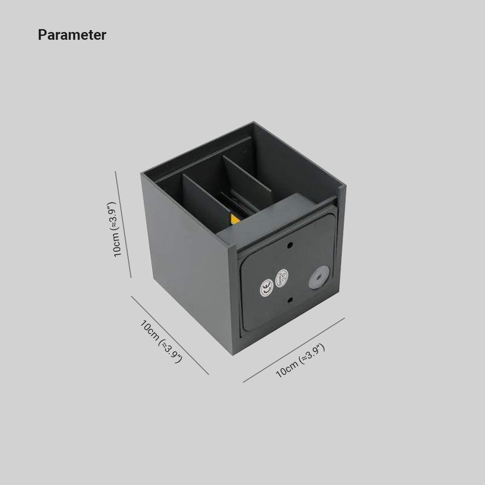 Lampada da Parete Esterna Quadrata Moderna Regolabile LED Nexu