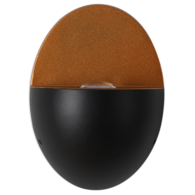 Lampada da Parete LED Impermeabile in Alluminio a Forma Ovale Minimalista Moderna per Esterni