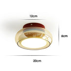 Lampada da soffitto vintage in acrilico LED piccola