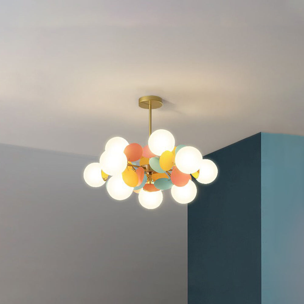 Aria Lampadario a Rami di Fiori Multicolore per Soggiorno