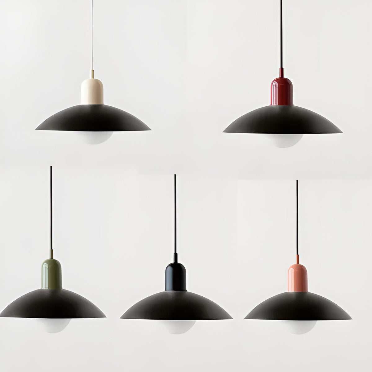 Lampada a sospensione in stile Bauhaus – Design colorato per sala da pranzo e cucina