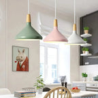 Lampada a sospensione in metallo Macaron Francese
