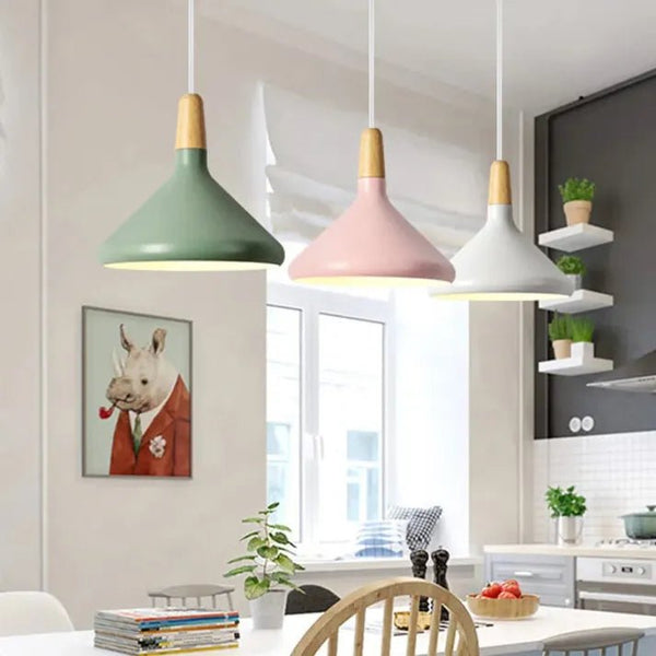 Lampada a sospensione in metallo Macaron Francese