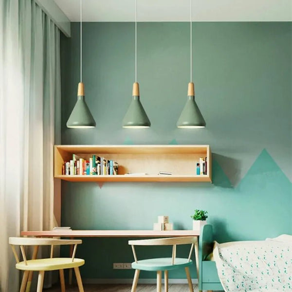 Lampada a sospensione in metallo Macaron Francese