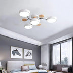 Charlie | Lampadario a soffitto LED semincasso in ferro contemporaneo