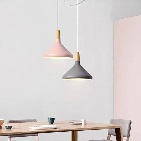 Lampada a sospensione in metallo Macaron Francese
