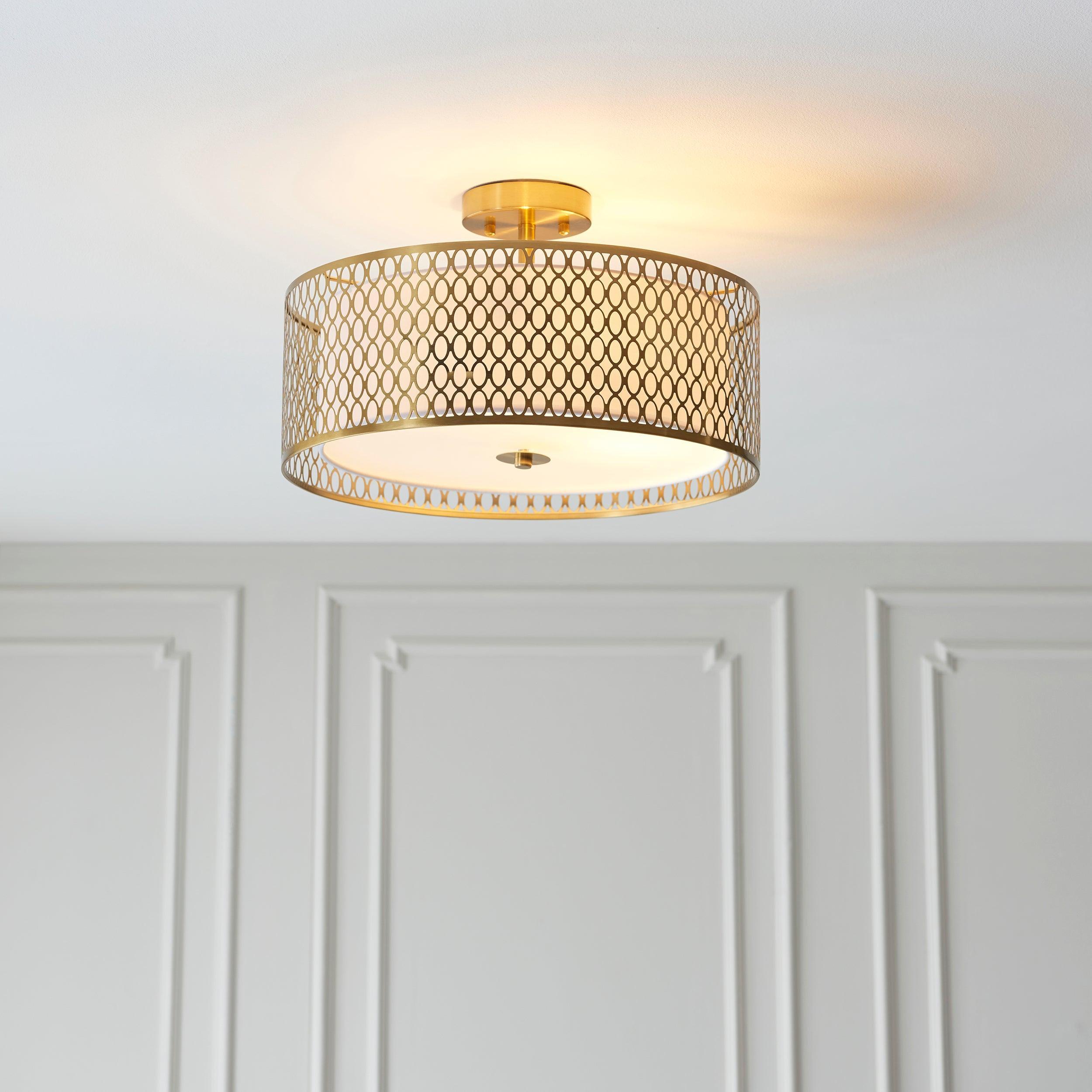 Cordero 3 Luci Oro Soffitto Flush