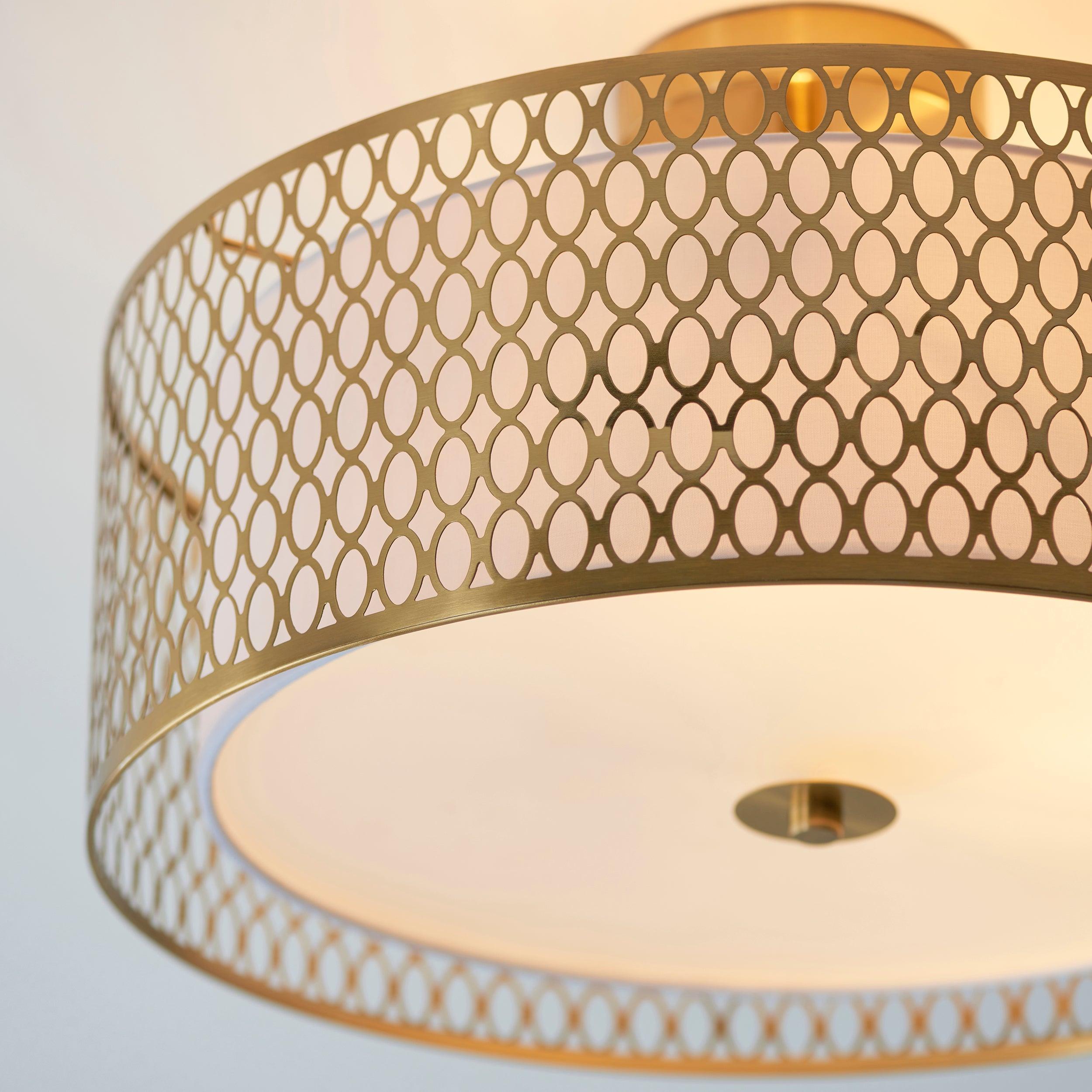 Cordero 3 Luci Oro Soffitto Flush