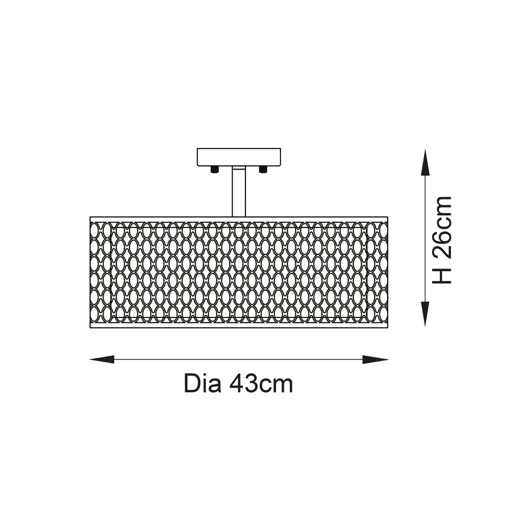 Cordero 3 Luci Oro Soffitto Flush