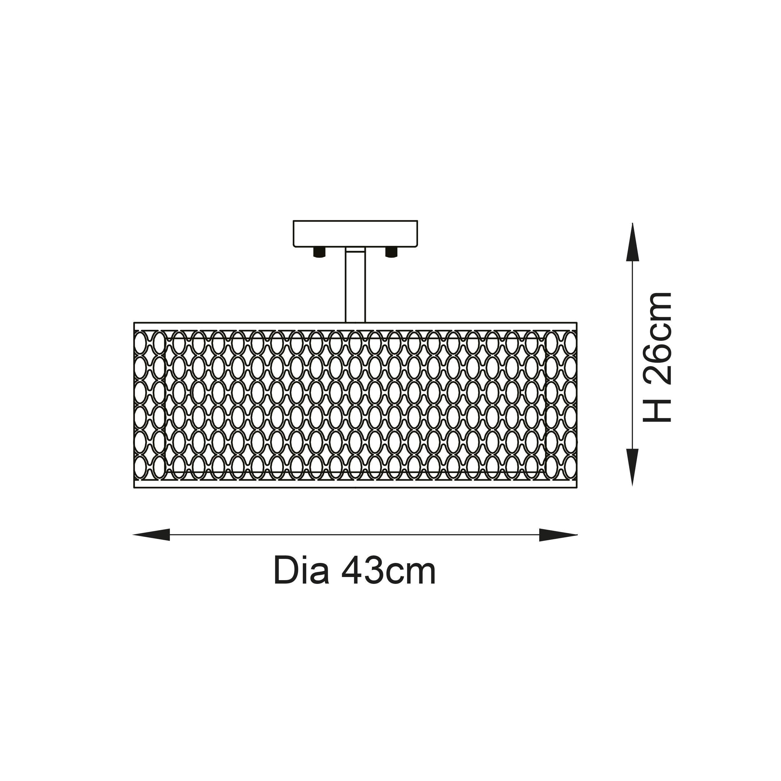 Cordero 3 Luci Oro Soffitto Flush