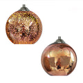 Moderna Creativa Lampada a Sospensione Dome in Vetro Colorato con Fuochi d'Artificio a 1 Luce