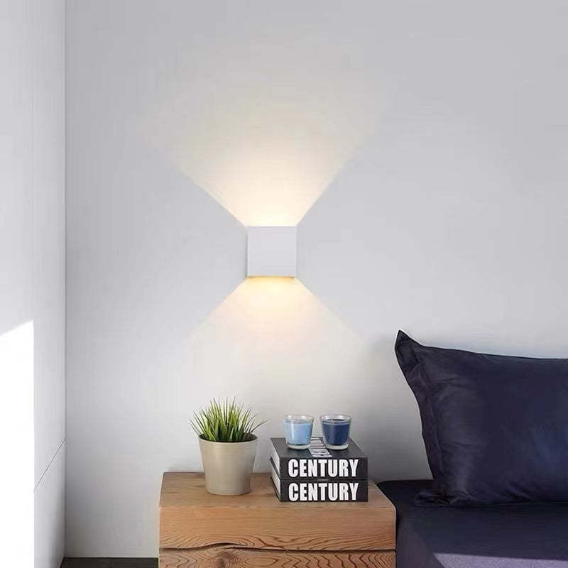 Lampada da Parete Esterna Quadrata Moderna Regolabile LED Nexu