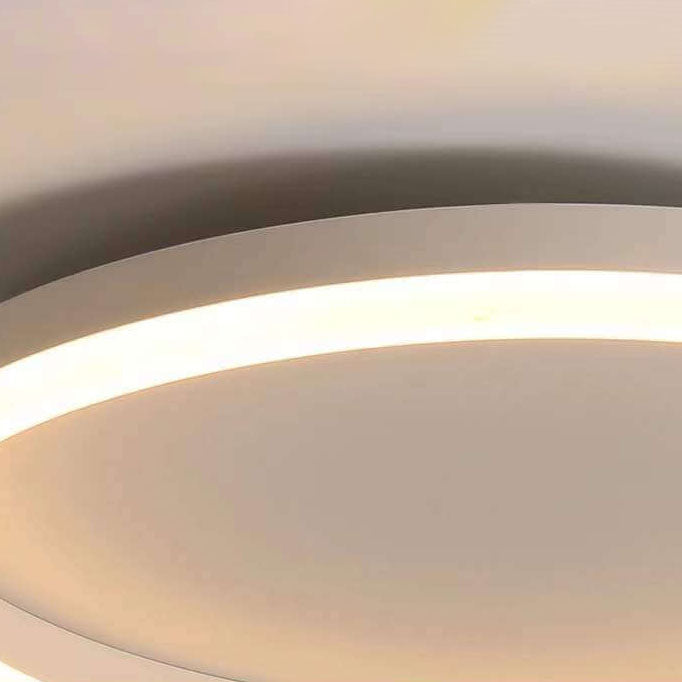 Lampada da soffitto a LED circolare minimalista nordica in ferro e acrilico