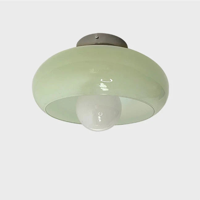 Lampada da soffitto in vetro rotonda classica