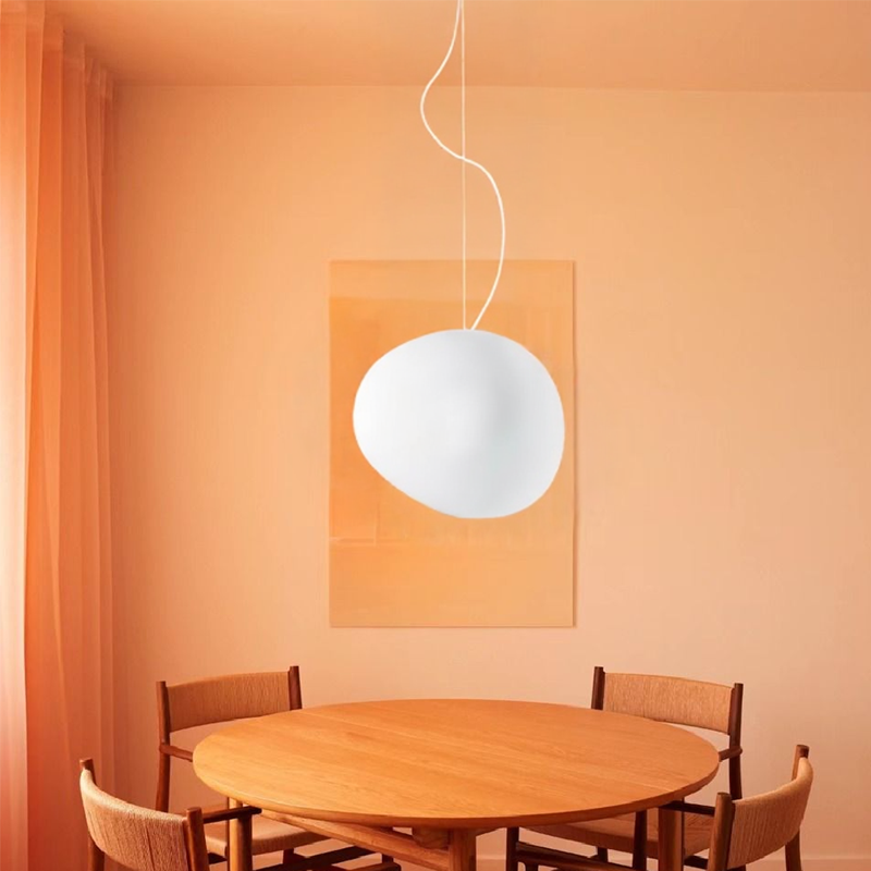 Lampada a Sospensione Nordic White Pebble