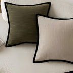 Fodere per Cuscini con Bordo Nero in Stile Retro Francese