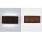 Lampada da Parete LED Rettangolare in Legno Wabi-sabi Giapponese