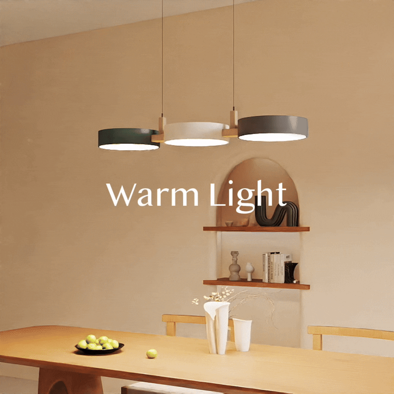 Lampada a Sospensione in Metallo Nordica Moderna a Cilindro
